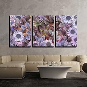 Soft Blooms x3 Panels