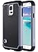 ULAK Galaxy S5 Case, Knox Armor Slim Hybrid Shockproof Silicone Rugged Hard Plastic Case Protective Cover Shell for Samsung Galaxy S5 S V I9600 (5.1
