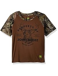 john deere Boys 'rendimiento playera de manga corta