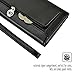 caseen ViVi Wallet Clutch Purse Case (Black/Gold) for Apple iPhone 7 / 8 Plus / 10, Samsung Galaxy S7 Edge / S8 Plus / Note 8, Google Pixel 2 / Pixel 2 LX, LG G6 & more - Large Size