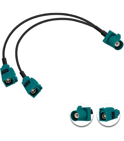 AEDIKO Vehicle 4G LTE Cellular WiFi Bluetooth 2.4GHz Hidden Antenna Fakra Z Female Antenna Vehicle Suv Car Stereo Carplay Tcu Telematics Security Blu