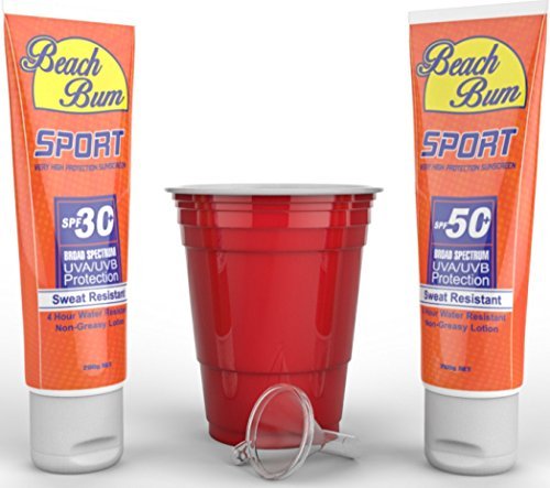 Flask (2) - hidden sunscreen alcohol flask includes 2 flasks for …