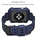 Camyse Compatible Apple Watch Band 42mm Case, Shockproof Rugged Protective Cover with Bands Stainless Steel Clasp for iWatch Apple Watch Series 3, 2, 1 Sport Edition for Men Women Grils Boys - Blue
