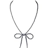 Western Jewelry Navajo Pearl Bow Necklace for Women Handmade Layered Boho Pearls Necklaces for Cowgirl