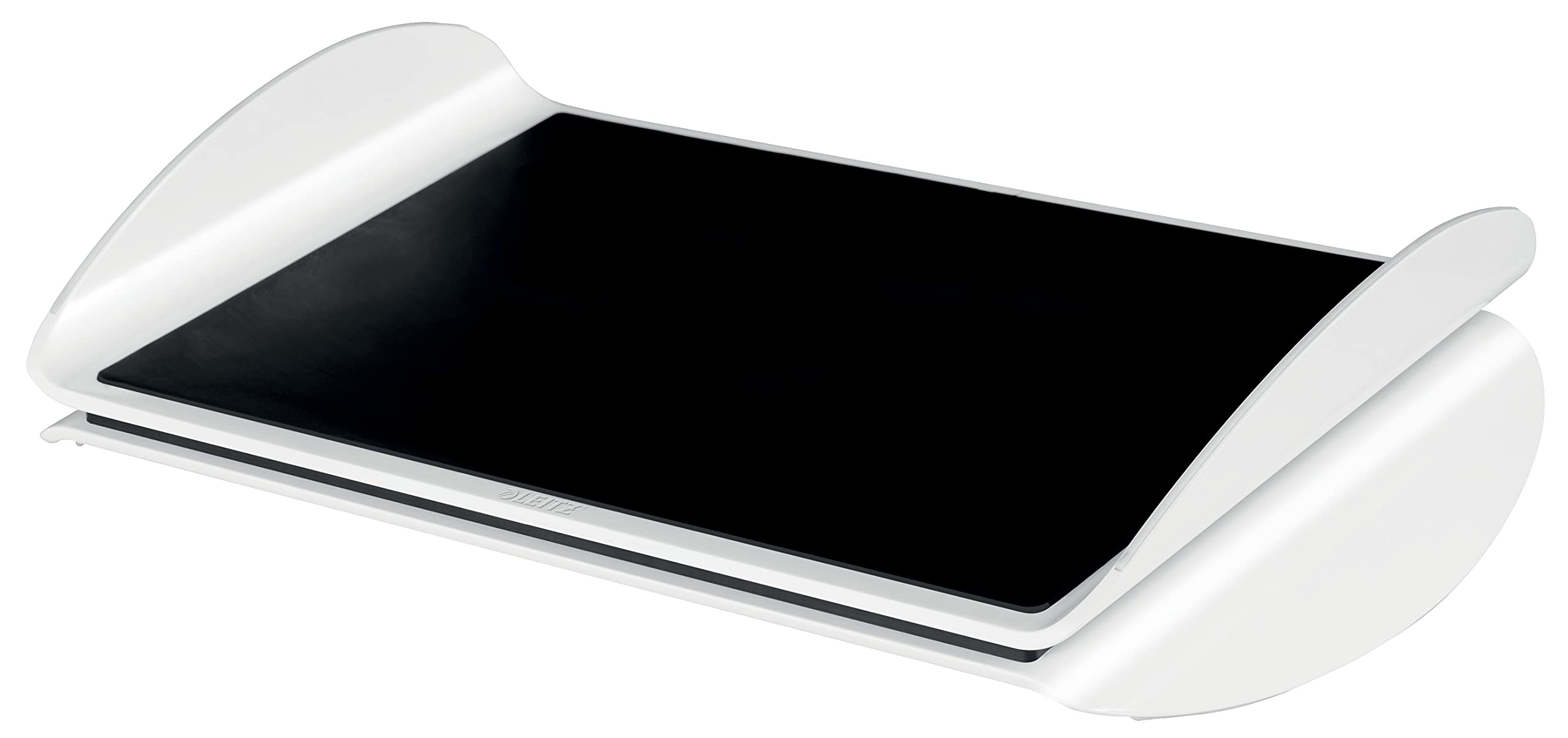 Leitz Ergo WOW Ergonomic Adjustable Computer Foot Rest, Two Height Settings, Black/White, 65030095