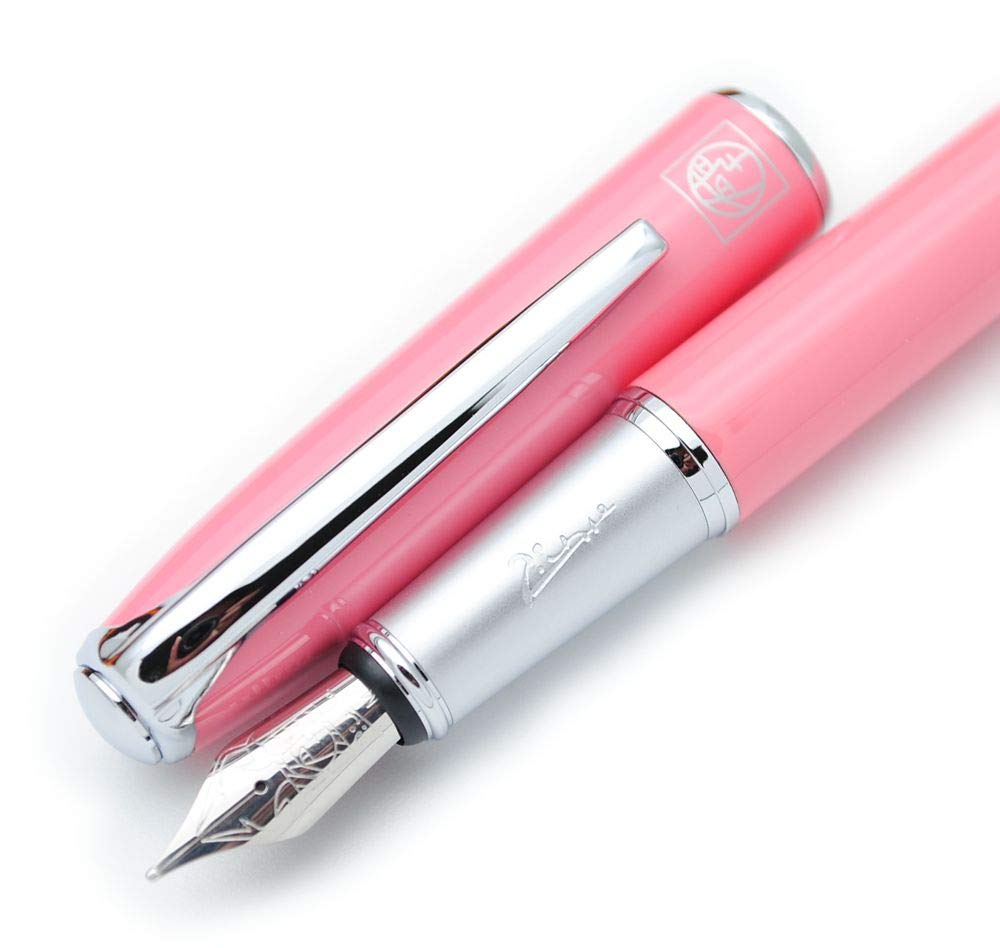 czxwyst Picasso 916 Malage Fountain Pen Original Box (Light Pink, Medium Nib)