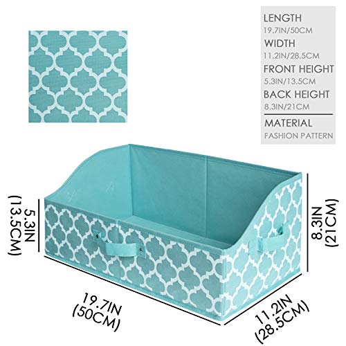 homyfort Cloth Storage Cube Bins, Foldable Trapezoid Storage Basket Box