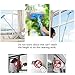 Extendable Window Squeegee Cleaning Tools - Window Washing Equipment with Extension Pole and Microfiber Glass Washer, Professional Window Cleaner Kit for Shower & Car Windshield & Outdoor High Windows