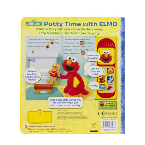 Sesame Street - Potty Time with Elmo - Potty Training Sound Book - PI Kids