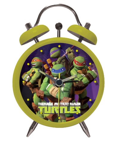 Joy Toy 01443 Turtles Analog Alarm Clock in Gift Wrap