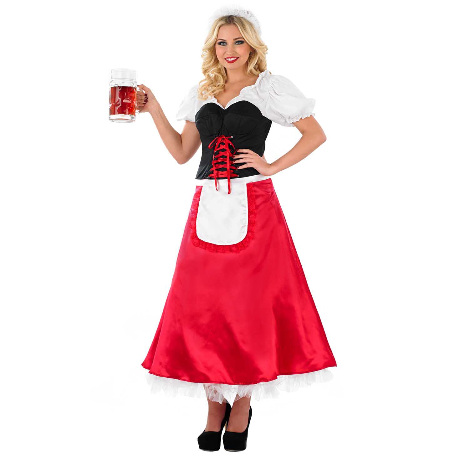 Fun Shack Bavarian Costume Women Oktoberfest Outfit German Fancy Dress Lederhosen Party Attire for Festivals, Medium