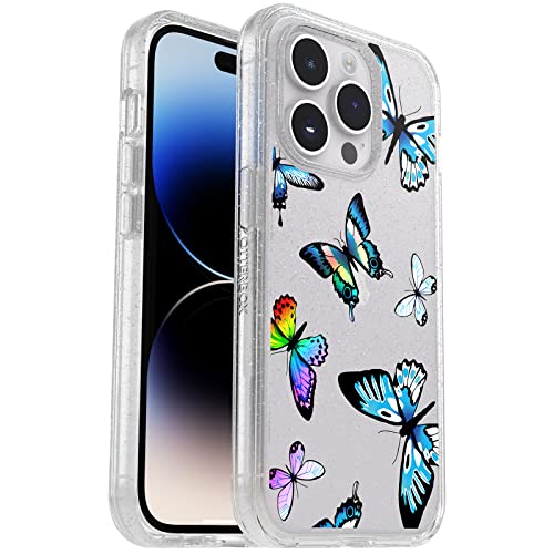 OtterBox Symmetry Clear Hülle für iPhone 14 Pro, stoßfest, sturzsicher, schützende dünne Hülle, 3X getestet nach Militärstandard, Butterfly