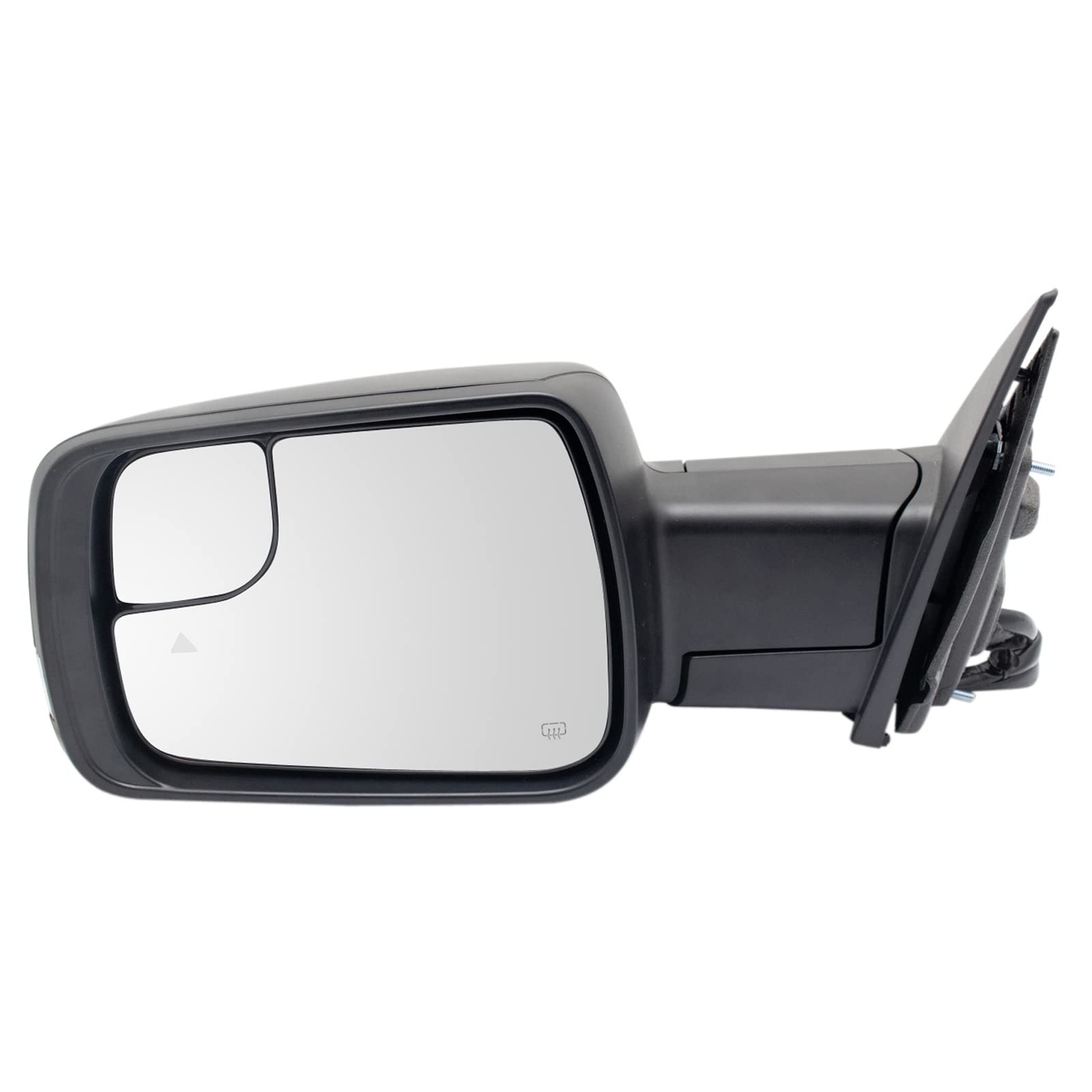 TRQ Driver Side Power Folding Mirror Heated Blind Spot Indicator Textured Black Compatible with 2019-2022 Ram 1500 CH1320473 Image