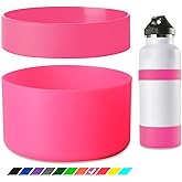 Greant Double Protective Water Bottle Boot Compatible with Hydro Flask, Silicone Flex Boot Compatible with Hydroflask Boot, Universal Anti-Slip Bottle Sleeve, 3 Sizes to Choose