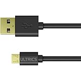 Micro USB Cable ULTRICS&reg; 1M (3FT) Premium USB 2.0 A Male to Micro B USB Micro Cable, android USB cable Data Sync Charging Cable, Samsung phone charger cable Also Micro USB Cable Android, Samsung, HTC, Tablets, PS4,XBOX One, Motorola, Sprint, Nokia, LG, HP, Sony, Blackberry- Black