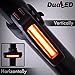 USB Rechargeable Bike Light Red or White LED Glow or Flash 5 Modes All in one Torch Flashlight Super Bright Taillight or Headlight for Cycling Safety Set as Bicycle Helmet Rear Tail or Front Light