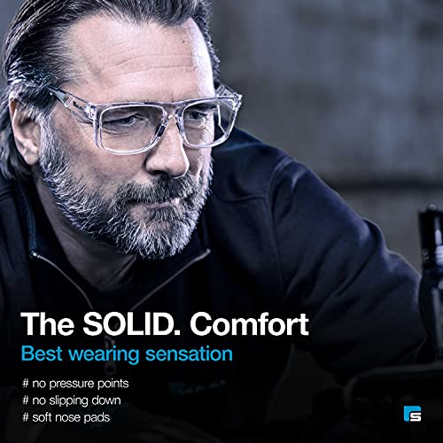 SolidWork Safety Glasses For Men & Women with Reinforced Side