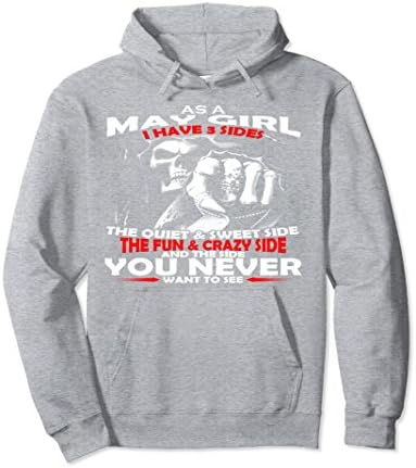 Unisex As a May girl I have 3 sides - May T-shirt month Small Heather Grey