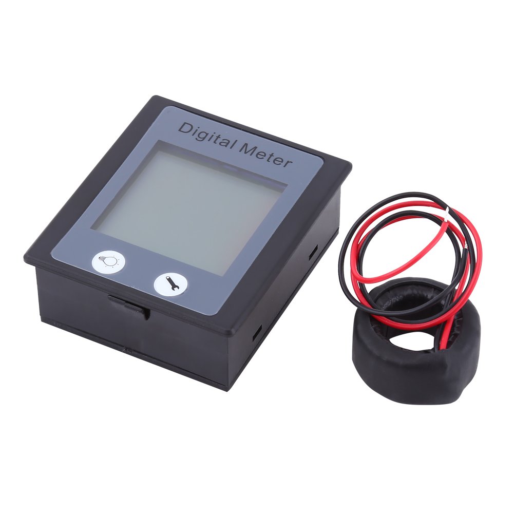 80-260V AC 100A Digital Monitoring Multimeter Ammeter Voltmeter Power Energy Voltage Current Electrical Tester with CT