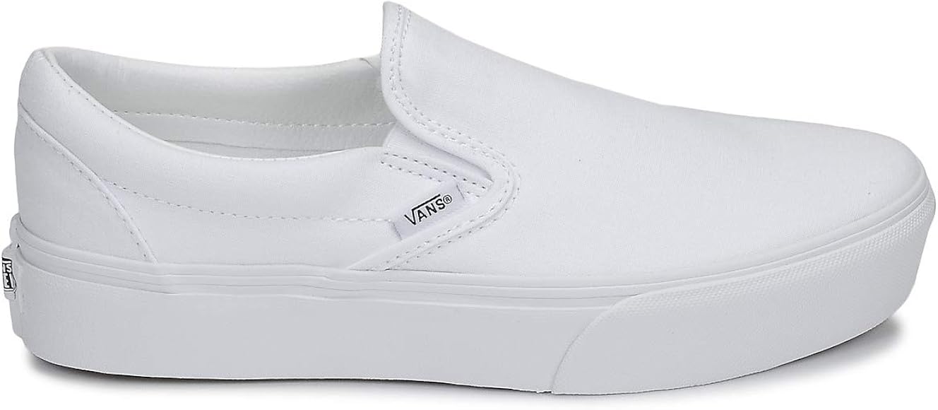 white slip on vans womens amazon