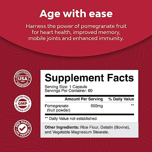 Pomegranate Extract Capsules Antioxidant Supplement Natural