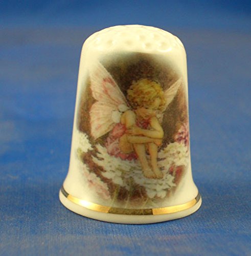 Porcelain China Collectable Thimble - Meadow Fairy with Free Gift Box