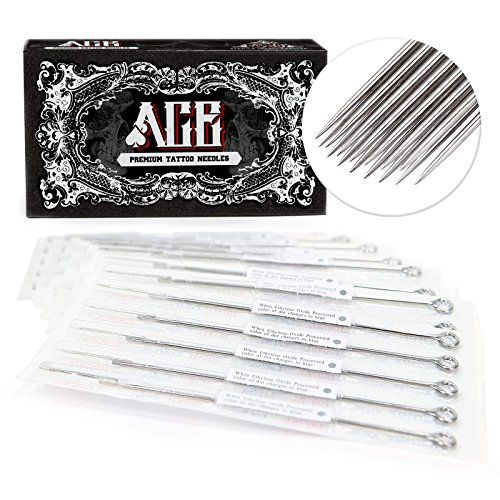 ACE Needles 50 pcs. Round Curved Magnum Sterile Tattoo Needles - 15RM (15 Round Mag) - Thumbnail 6