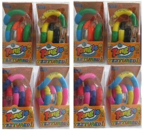 Set of 8 Tangle Jr. TEXTURED Fidget Toys