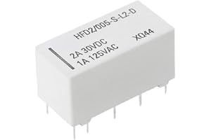 Asukohu 5V Realy, 5V Coil Bistable Latching Relay DPDT 2A 30VDC 1A 125VAC HFD2/005-S-L2-D Realy