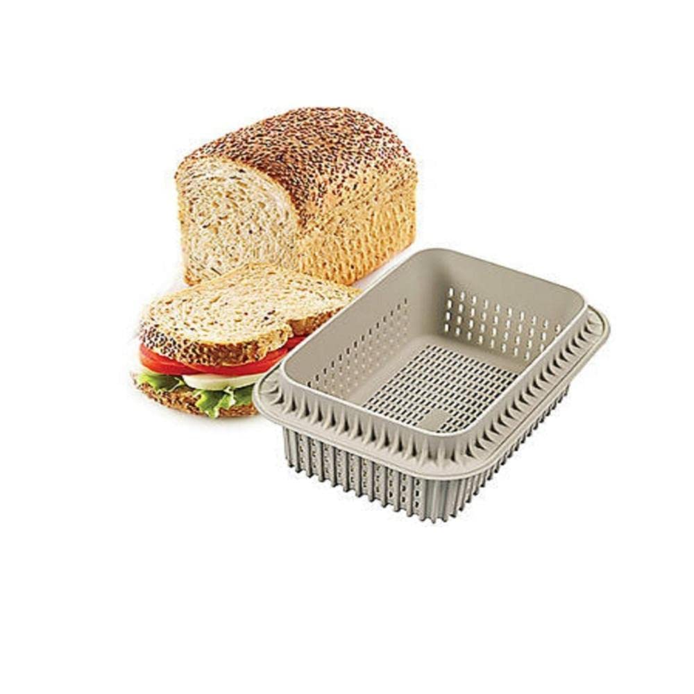 Silikomart 21.004.13.0065 3D Bread Loaf Baking Tin 15 x 10 x 7.5 cm – Grey — image 1
