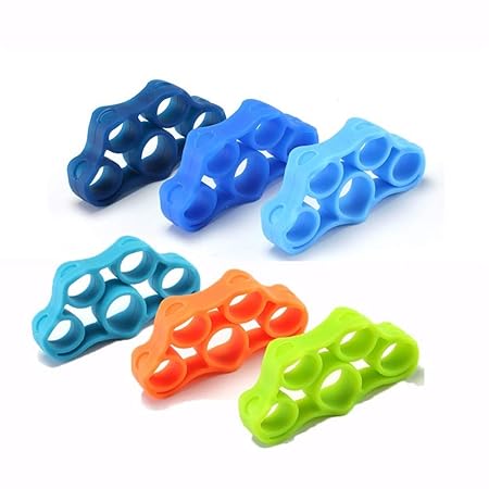 Dewanxin 6 Pack silikon Finger greifer Muskel Power festigkeitstrainer Widerstand Band handgriff Handgelenk Yoga Finger Expan