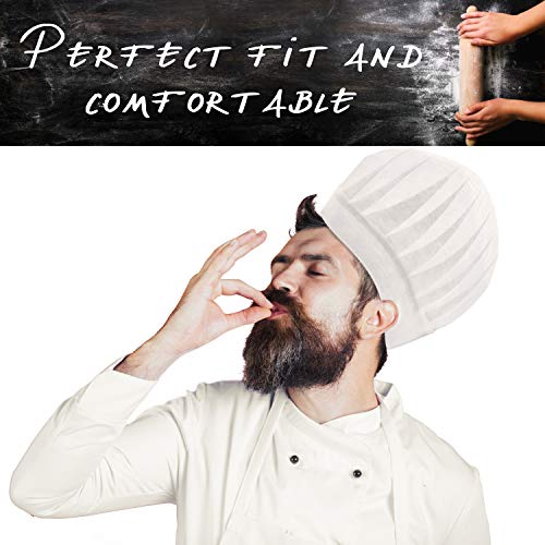 25 Disposable Paper Chef Hats Toques Adult or Kid Pizza Party Favors Decorations