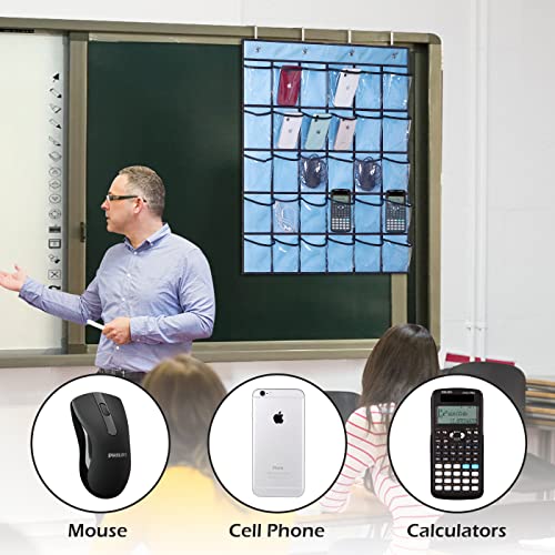 Kimbora Classroom Pocket Chart for Teacher Cell Phones Holder Door