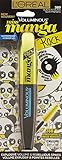 L'Oreal Paris Voluminous Miss Manga Rock Waterproof Mascara, 389 Blackest Black, (Pack of 3)