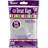 Darice 28-001V 3-Inch-by- 4-3/4-Inch Clear Treat Bag 100-Pieces (2 packs)