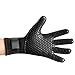 BPS 3mm Neoprene Scuba Gloves with Anti Slip Palm - Full Finger Gloves for Wetsuit, Spearfishing, Paddleboarding, and Other Water Activities - for Kids and Adults (Black/White, X-Small)