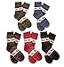 Velice Women's 5 Pairs Wool Socks Warm Thickened Crew-cut Dress Casual (Elk) one size