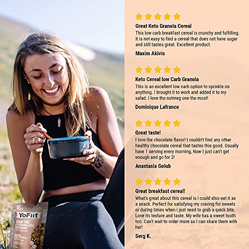 Keto Cereal. Low Carb Granola. Net Carbs Only 3g. DairyFree (Vegan