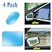 AUTOMB Car Side View Mirror Anti-Glare Film- Rear View Mirror HD Nano Anti Glare Anti Fog Rainproof Waterproof Membrane for Automobile Rearview Mirror and Side Window (Rec+Oval)