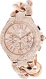 Michael Kors Camile Rose Gold Rose Gold Dial Stainless Steel Ladies Watch MK3196