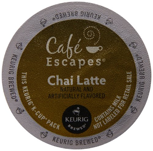 Cafe Escapes Chai Latte, K-Cup Portion Pack for Keurig Brewers, 12-Count (Pack of 3)