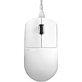 Pulsar Gaming Gears X2H Wired Gaming Mouse, Ultra Lightweight 1.8 oz (51g), Symmetrical, Optical Switch, 26000 DPI, Motion Sync, PAW3395 Sensor (Medium, Wired, White)
