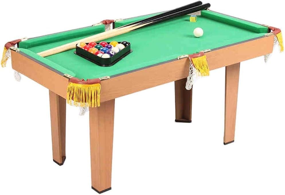 LYATW 36-Inch Billiard Table, Indoor Pool Game Table, W/Balls, Sticks, Kids and Adults Billiard/Pool Table (Color : Green, Size : 52x47x93cm)