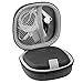 Geekria Shield Speaker Case Compatible with Bose SoundLink Micro, Replacement Travel Hard Shell Portable Speaker Protective Carrying Bag with Cable Storage, Keychain Hook (Grey)
