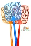 Fly Swatter Bulk 3 Pack by Garry's Pets - Long Plastic Handle ( 18 inch ) Hand Swatters for Flies - Easy for Kids to Use