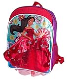Colorful Princess Elena of Avalor School Bag Backpack, Girls School Bagpack (Red Ball Gown Elena)