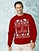 Tstars - Christmas is Coming Ugly Christmas Sweater Sweatshirt Medium Black
