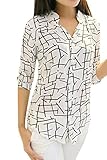 LovaruTM Women's Long-sleeve Print Chiffon Fashion Slim Blouses