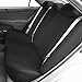 FH Group Car Seat Covers Flat Cloth Multifunctional Full Set Black Automotive Seat Covers,Airbag and Split Rear Car Seat Cover Universal Fit Interior Accessories for Cars Trucks SUV Car Accessories