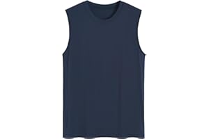 Latuza Men's Bamboo Viscose Sleep Tank Top Sleeveless Pajama Shirt
